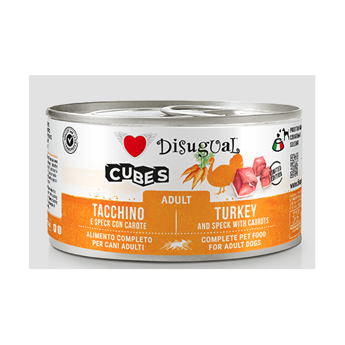 Disugual Cane Cubes Tacchino, Speck e Carote