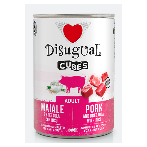 Disugual Cane Cubes Maiale, Bresaola e Riso