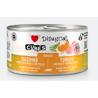 Disugual Cane Cubes Tacchino e...