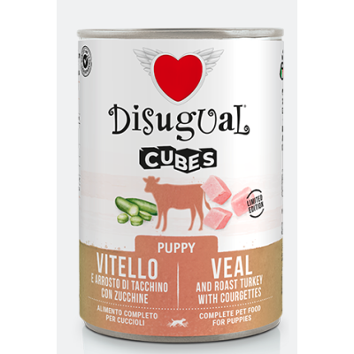 Disugual Cane Puppy Cubes Vitello e...