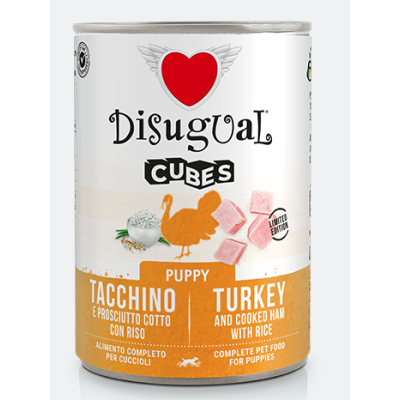 Disugual Cane Puppy Cubes Tacchino e...