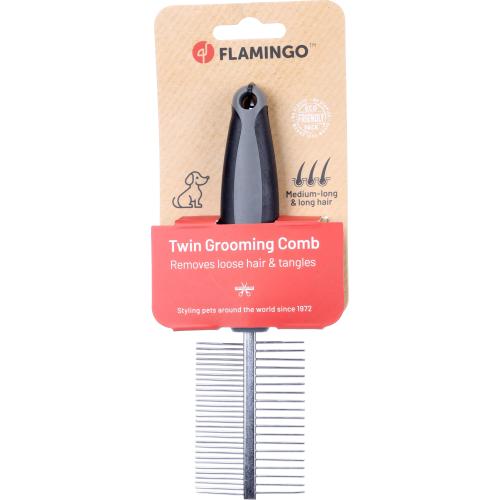 Flamingo Pettine a Rastrello Doppio Lato Comfort