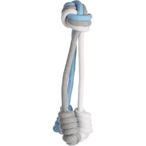 Flamingo Gioco per Cane Jim Palla con Tre Corde 22cm