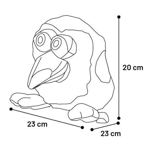 Flamingo Gioco per Cane Peluche Snapzy Tucano Nero