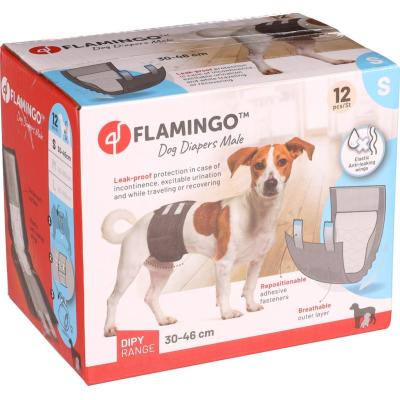 Flamingo Cane Pannolini per Maschi tg. S