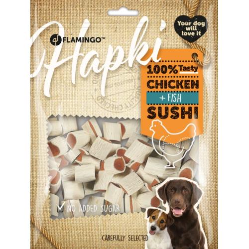 Flamingo Hapki Snack Per Cane Involtini di Sushi con Pollo e Pesce 400 gr