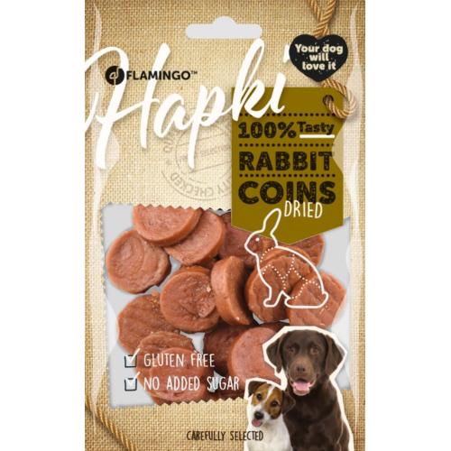 Flamingo Hapki Snack Per Cane Monetine di Coniglio 85 gr