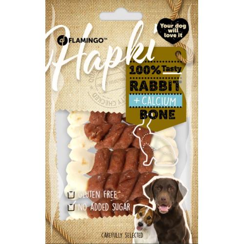 Flamingo Hapki Snack Per Cane Osso di Calcio con Coniglio 85 gr