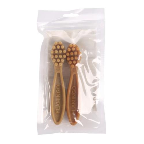 Flamingo Snack Per Cane Vegetale Spazzolino 14,5 cm 2 pz