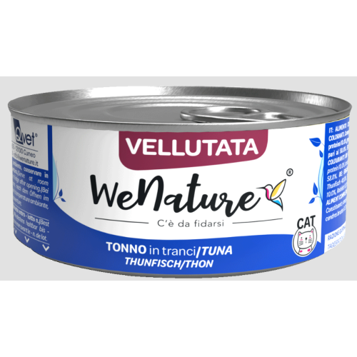 Wenature umido Gatto Vellutata Tonno lattina 70gr
