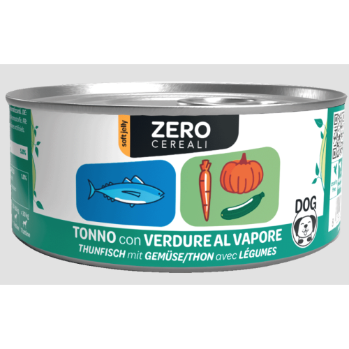 Wenature Umido Cane Zero Cereali Tonno con Verdure lattina 150gr
