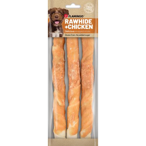 Flamingo Rhide Snack Per Cane Bastoncino con Pollo 240 gr