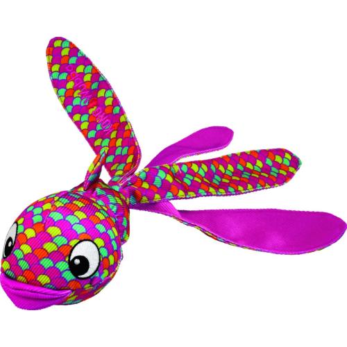 KONG Giocattolo Wubba Finz Pesce Rosa S