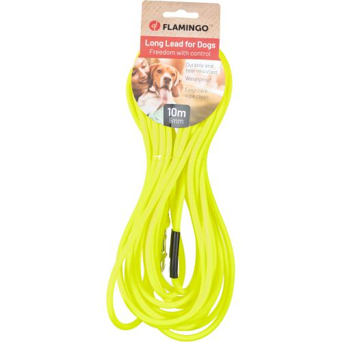 Flamingo Guinzaglio Educativo Giallo Fluo Caspar 5m