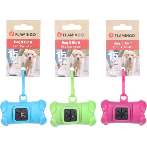 Flamingo Porta Sacchetti con Rotolo