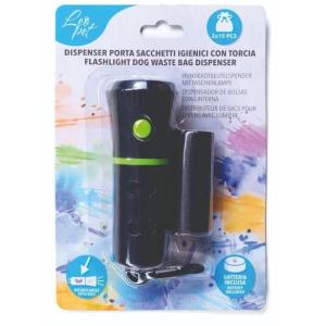 Leopet Dispenser Porta Sacchetti con Lanterna