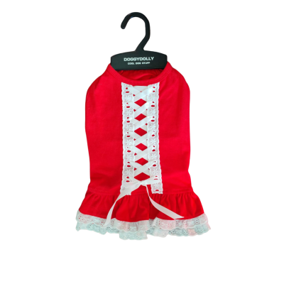 Doggy Dolly Red Corset per Cane tg.M