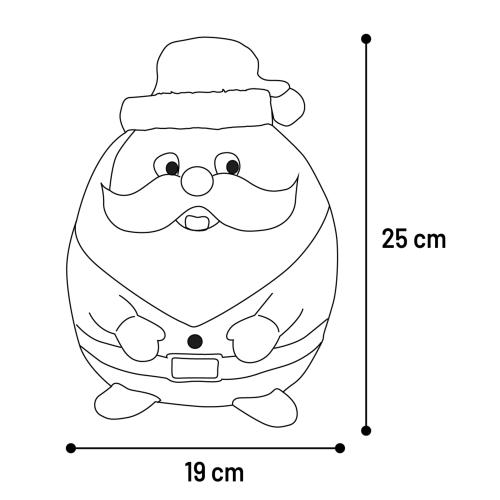 Flamingo Gioco di Natale per Cane Maxi Babbo Natale