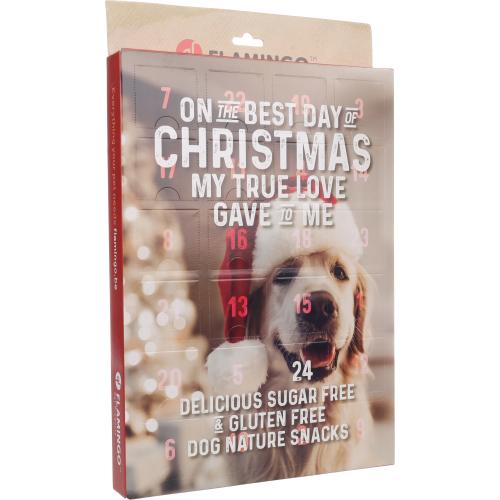 Flamingo Snack di Natale per Cane Calendario dell'Avvento