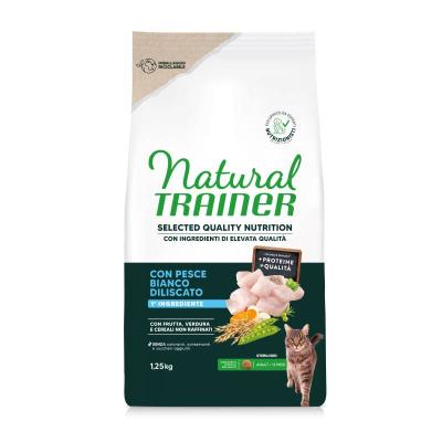 Natural Trainer gatto sterilizzato SQN al pesce bianco