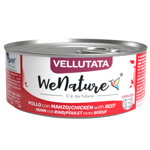 Wenature umido Gatto Sterilizzato Vellutata Pollo con Manzo 70gr 2
