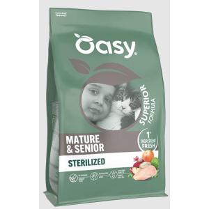 Oasy Gatto Superior Formula Sterilizzato Mature e Senior Pollo