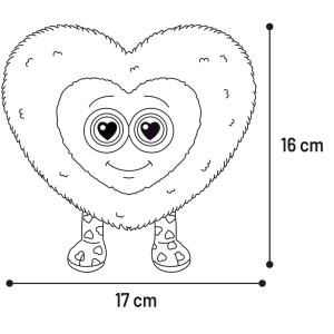 Flamingo Gioco di San Valentino Cuore con Gambe 16 cm 2