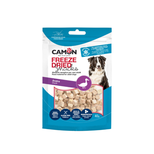 Camon snack per cani dadini liofilizzati anatra 40 gr