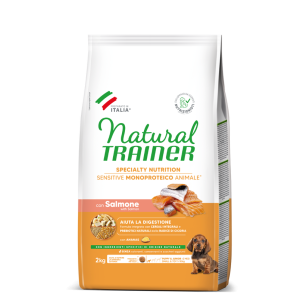 Trainer Cane Natural Sensitive Puppy & Junior Mini & Toy Salmone 2 kg