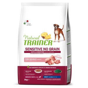 Trainer Cane Natural Sensitive No Grain Adulto Medium & Maxi Maiale 2