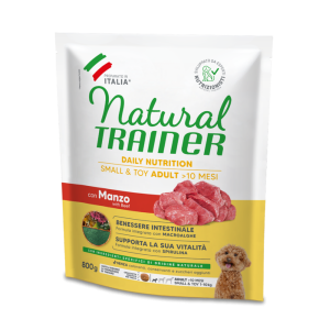 Natural Trainer cane adulto Small e Toy Manzo e Riso 2