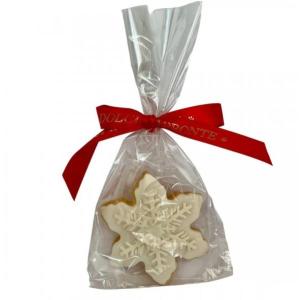 Biscotto Artigianale per cani Fiocco di Neve DOLCI IMPRONTE 24 gr