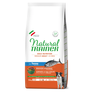Natural Trainer cani Medium Adult Tonno e Riso
