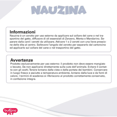 Avvertenze nauzina cerotti