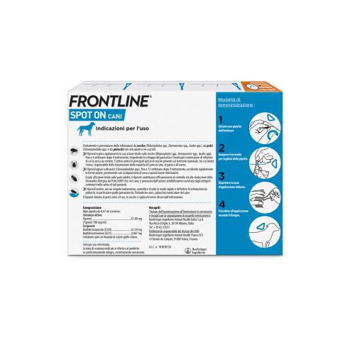 Frontline Spot On cani 2-10kg 3 pipette