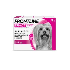 Frontline TRI ACT cani taglia mini 2-5kg 3 pipette