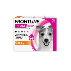 Frontline TRI ACT cani taglia piccola 5-10kg 3 pipette