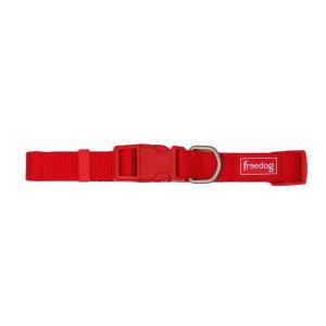 Freedog Cane Collare regolabile in nylon "basic" 10mm x 20-35cm Rosso