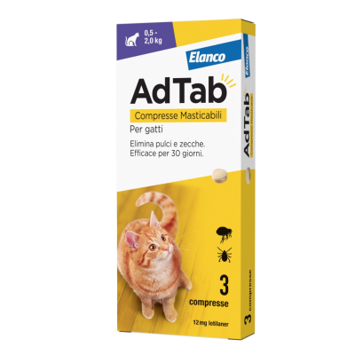 AdTab Gatto 0,5-2kg 3 Compresse