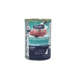 Dr. Clauder's cane selected meat adulto vitello e verdure lattina 400 gr