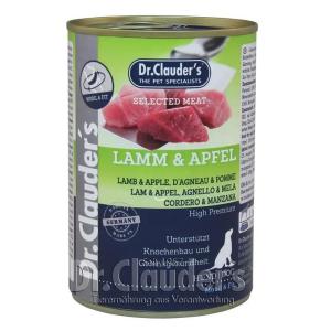 Dr. Clauder's cane selected meat adulto agnello e mela lattina 400 gr