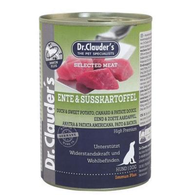 Dr. Clauder's cane selected meat adulto anatra e patate dolci lattina 400 gr
