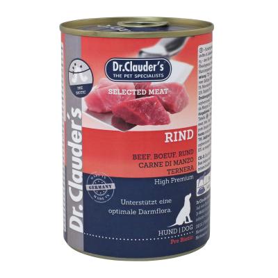 Dr. Clauder's cane selected meat adulto manzo lattina 400 gr