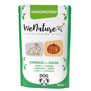 WeNature Cane Adulto Monoprotein Coniglio e Zucca Busta 150gr