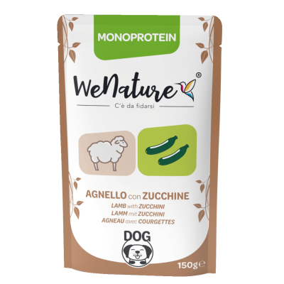 WeNature Cane Adulto Monoprotein Agnello e Zucchine Busta 150gr