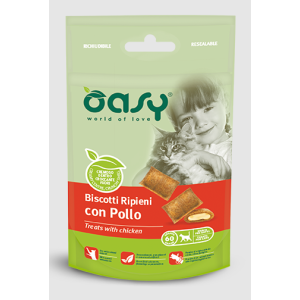 Oasy Gatto Biscotti Ripieni Con Pollo 60 Gr