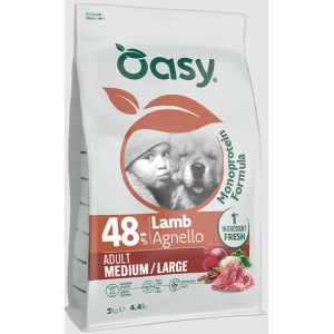 Oasy Cane Monoprotein Formula Agnello Medium e Large
