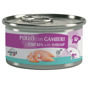 Marpet Gatto Adulto pollo e gamberi lattina 80 gr