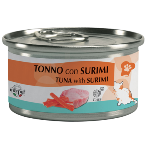 Marpet Gatto Adulto tonno e surimi lattina 80 gr