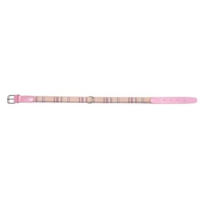 Camon collare regolabile scozzese Quality Leashes 18mm x 38 cm rosa